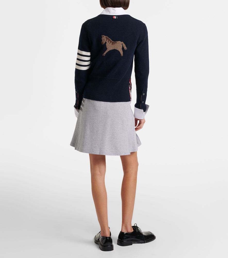 Minigonna 4-Bar in cotone - Thom Browne - Modalova