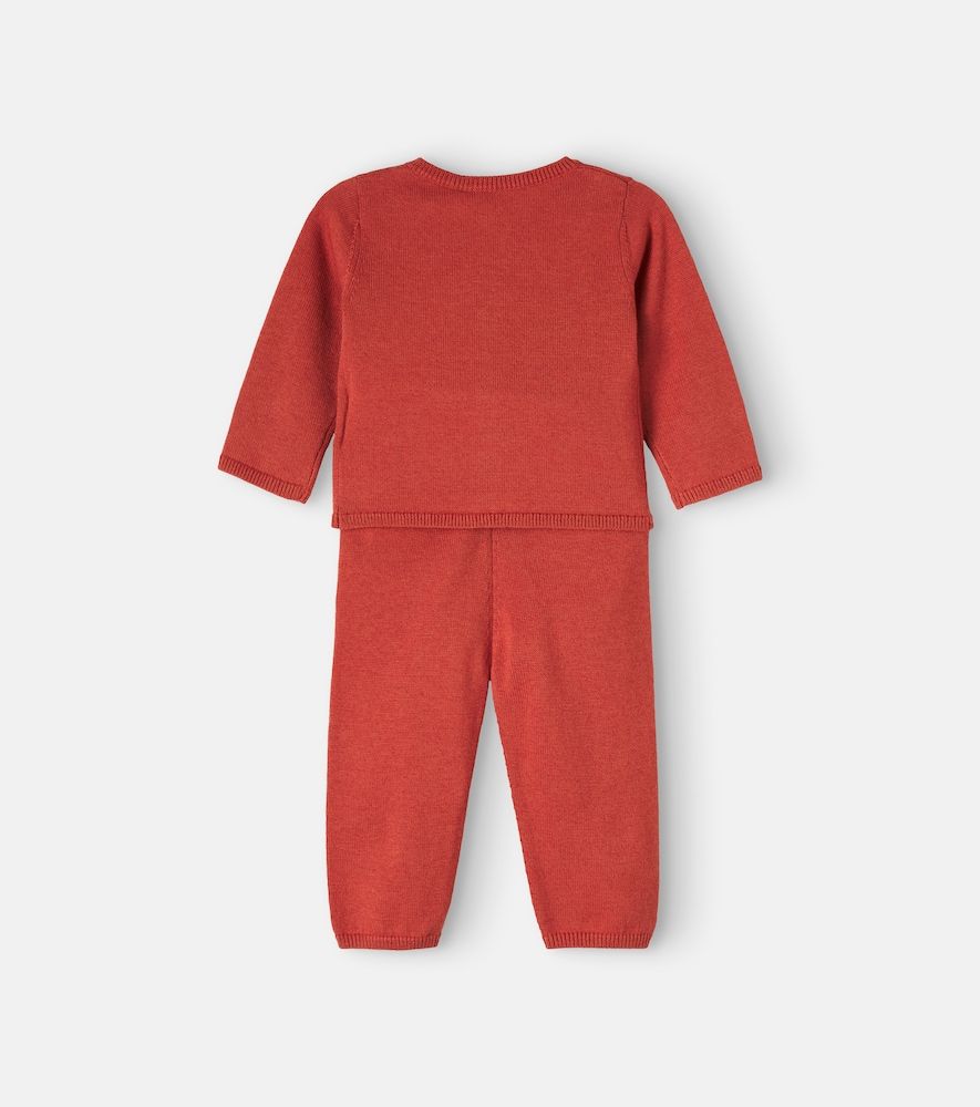 Bebé - set Melnie de cárdigan y pantalones de lana y algodón - Bonpoint - Modalova