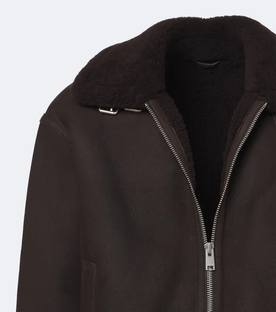 Sano shearling-lined leather jacket - Arma - Modalova