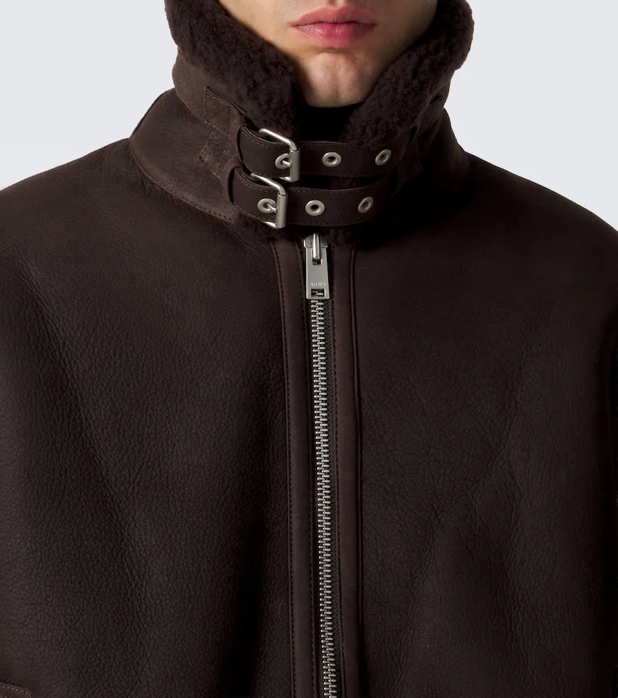Sano shearling-lined leather jacket - Arma - Modalova