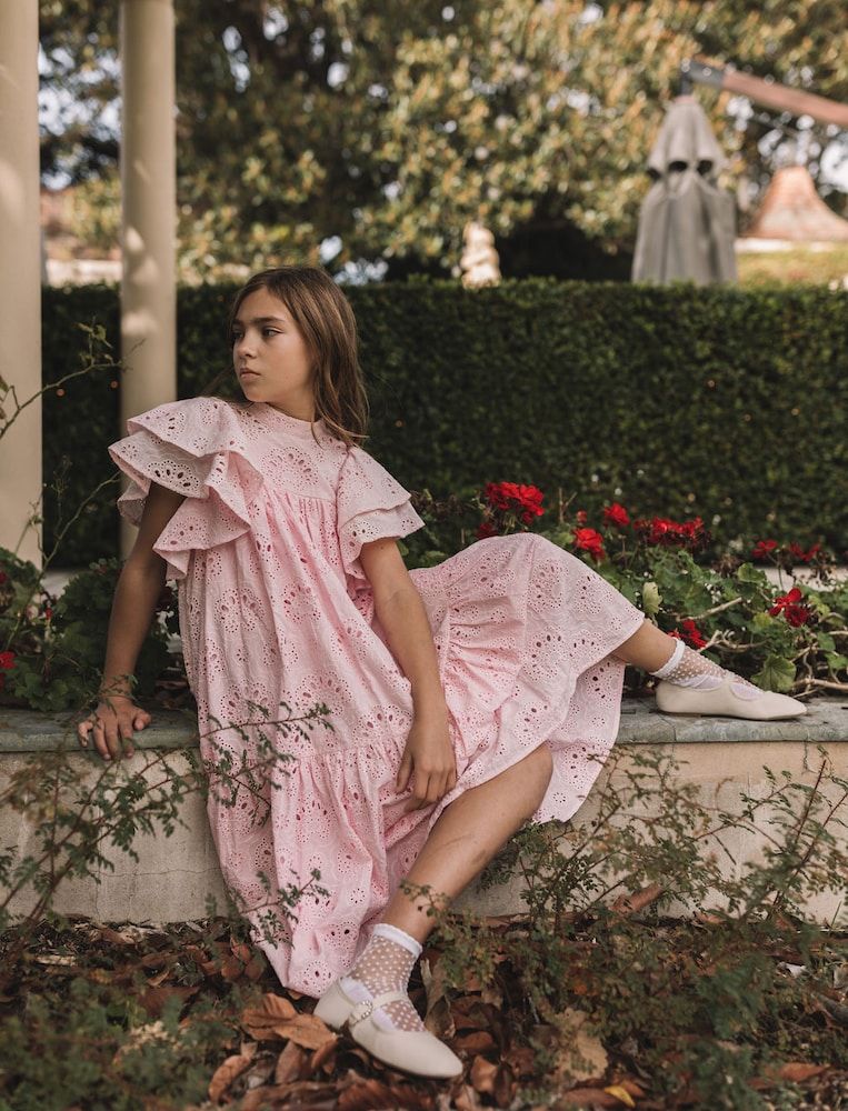 Vestido de algodón bordado - Petite Amalie - Modalova