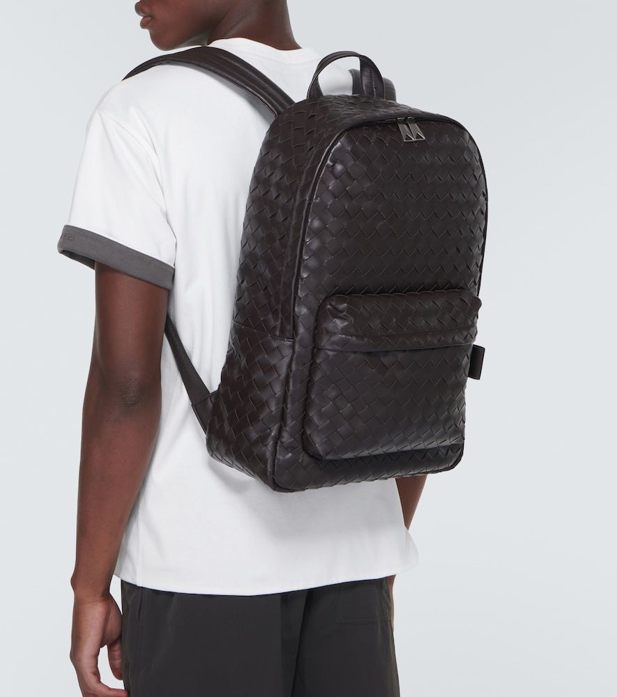 Intrecciato leather backpack - Bottega Veneta - Modalova
