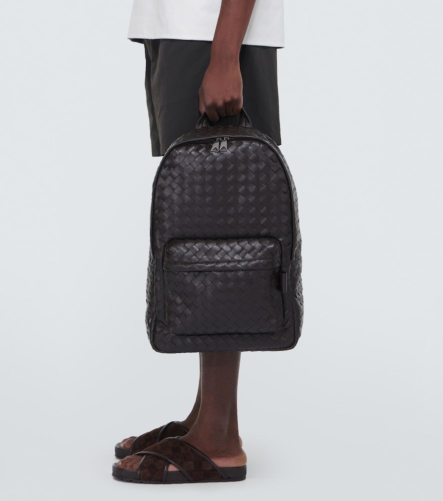 Intrecciato leather backpack - Bottega Veneta - Modalova