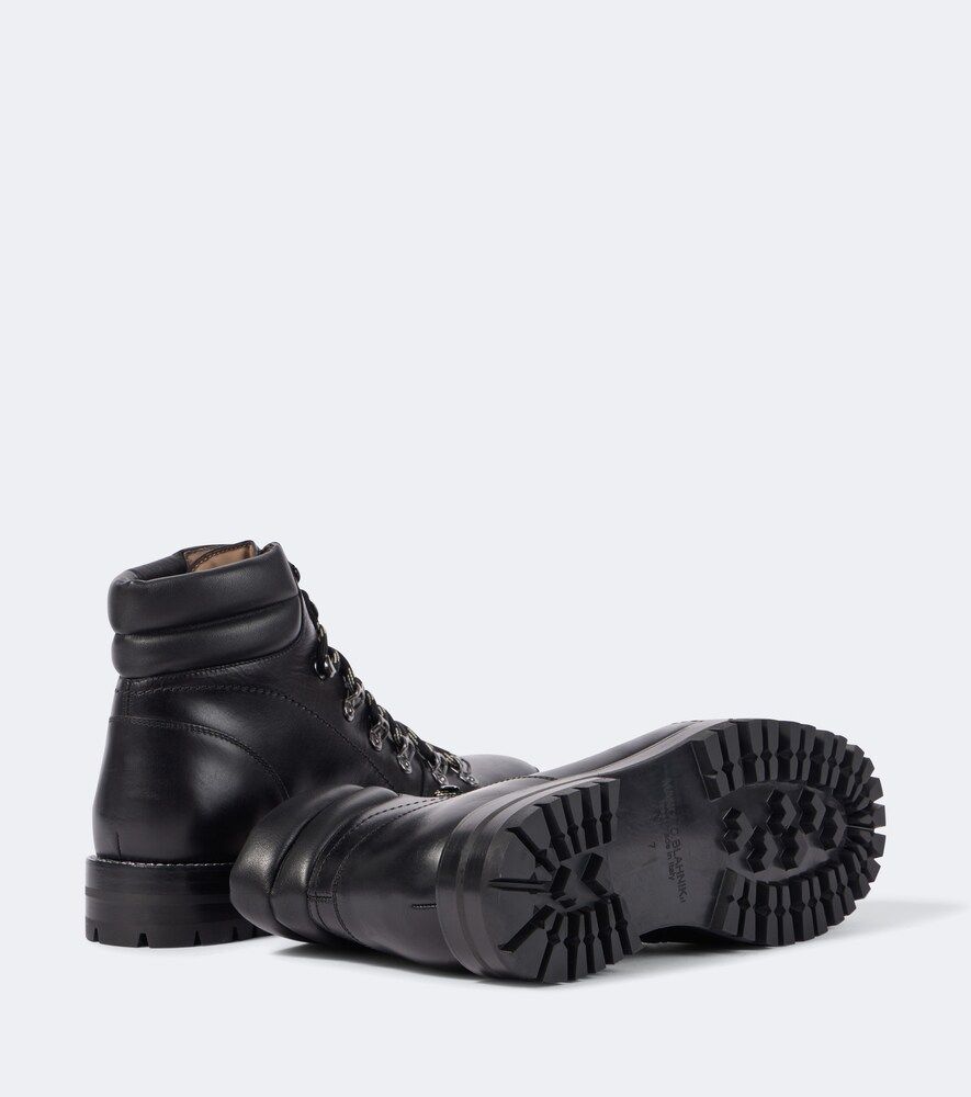 Schnürstiefel Janka aus Leder - Manolo Blahnik - Modalova