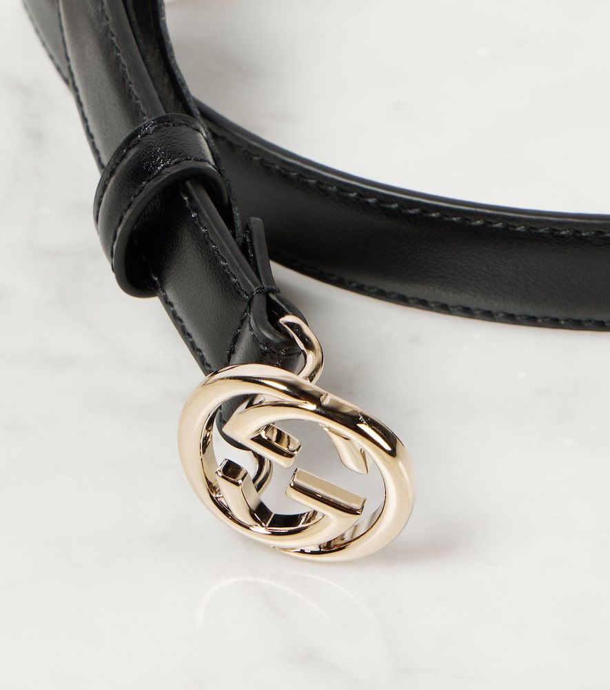 Cintura Interlocking G in pelle - Gucci - Modalova
