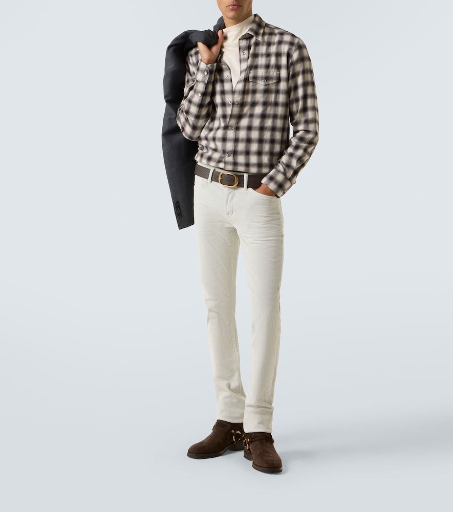 Pantalones slim de pana de algodón - Tom Ford - Modalova