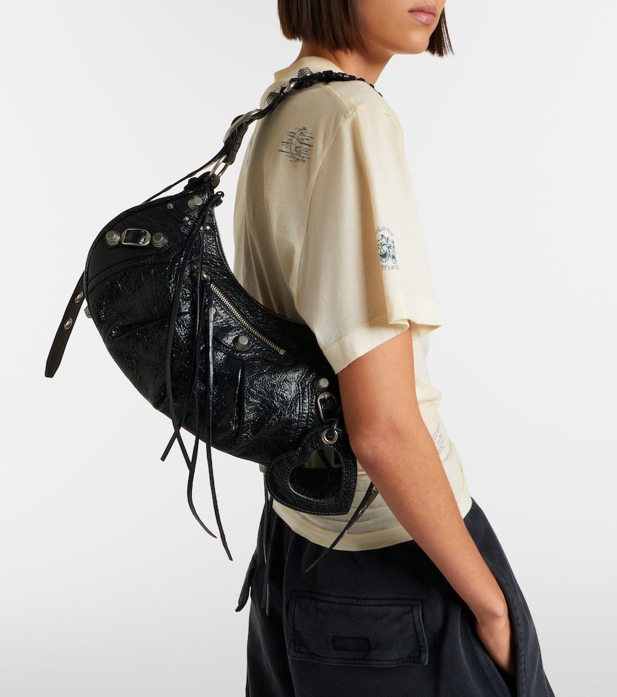 Le Cagole Small leather shoulder bag - Balenciaga - Modalova