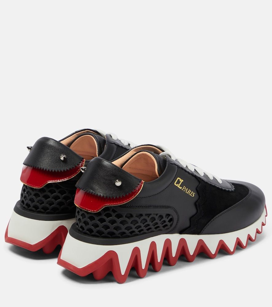 Loubishark leather sneakers - Christian Louboutin - Modalova