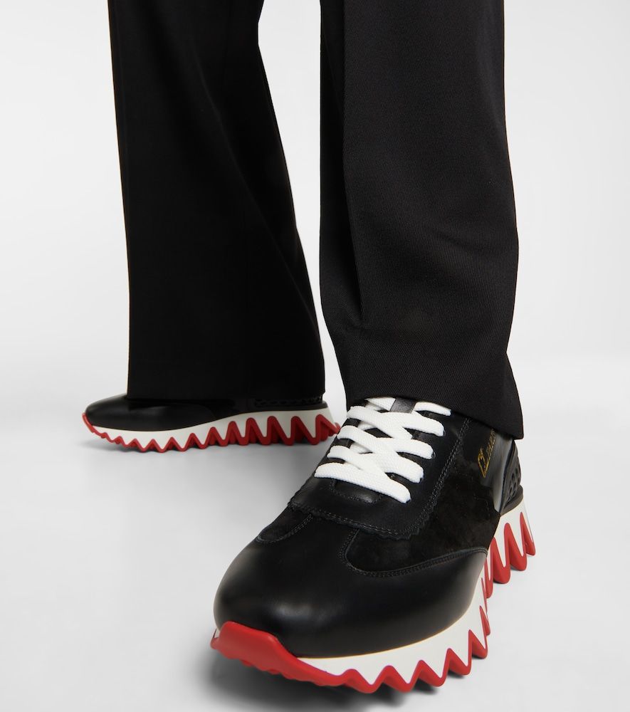 Loubishark leather sneakers - Christian Louboutin - Modalova