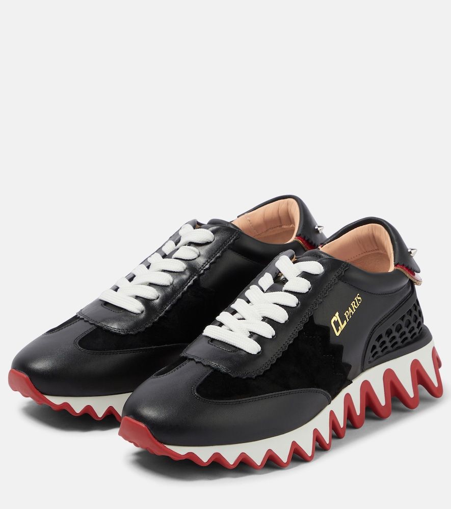 Loubishark leather sneakers - Christian Louboutin - Modalova