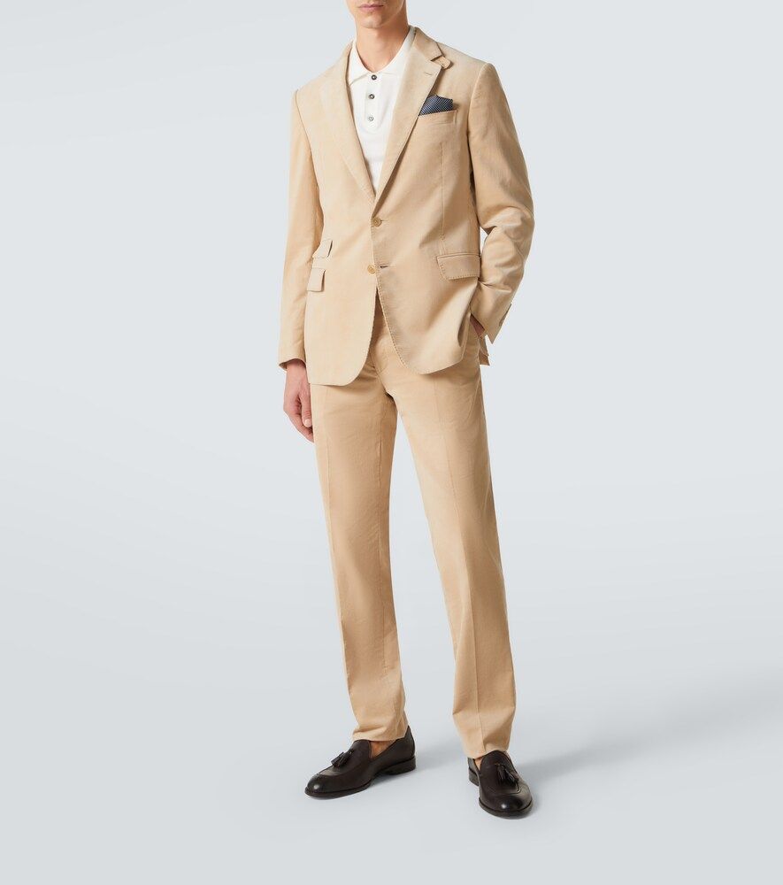 Pantalones rectos de pana de algodón - Ralph Lauren Purple Label - Modalova
