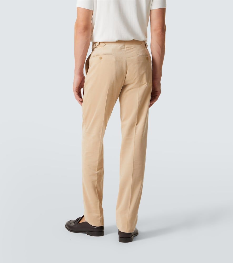 Pantalones rectos de pana de algodón - Ralph Lauren Purple Label - Modalova