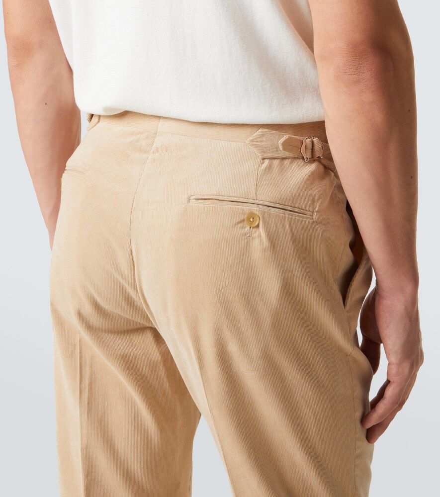 Pantalones rectos de pana de algodón - Ralph Lauren Purple Label - Modalova