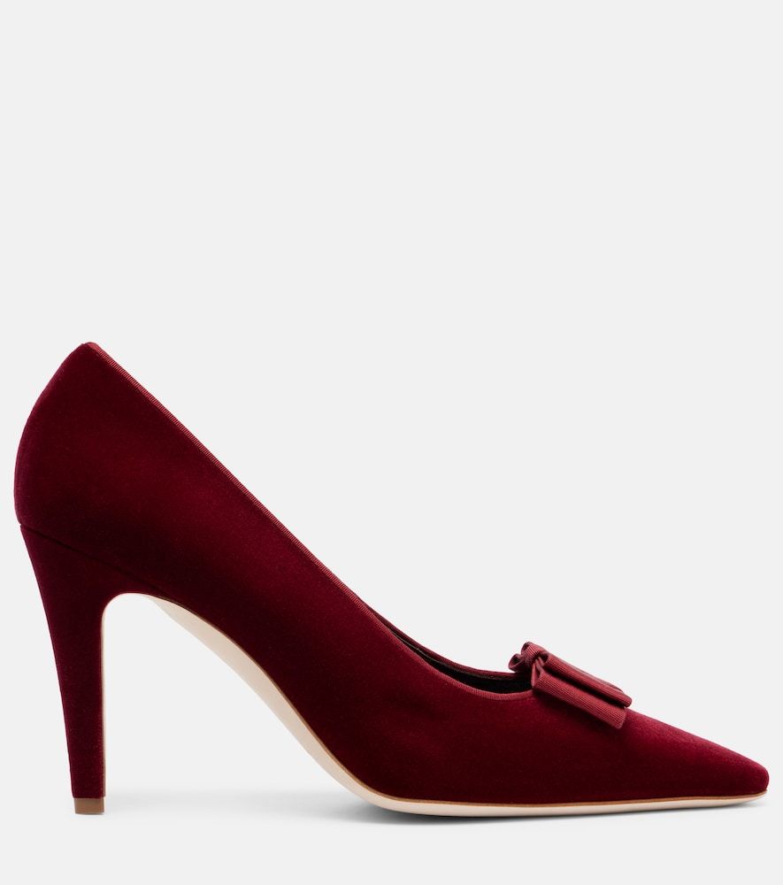 Pumps Ready 90 aus Samt - Manolo Blahnik - Modalova