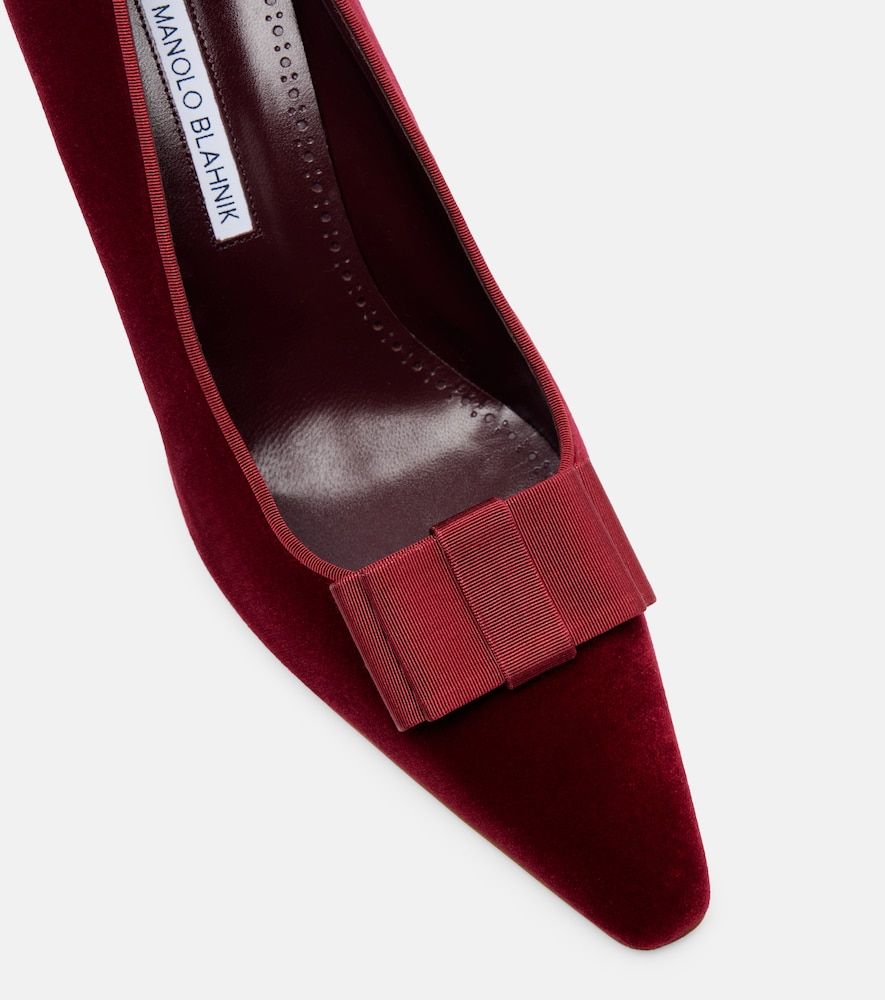 Pumps Ready 90 aus Samt - Manolo Blahnik - Modalova