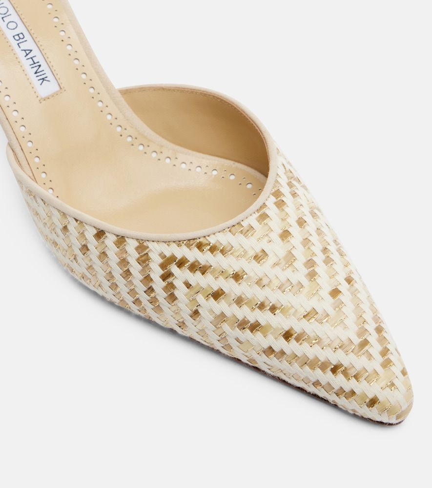 Mules Carolyne mit Leder - Manolo Blahnik - Modalova