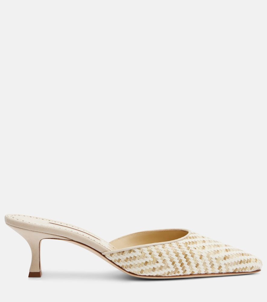Mules Carolyne mit Leder - Manolo Blahnik - Modalova
