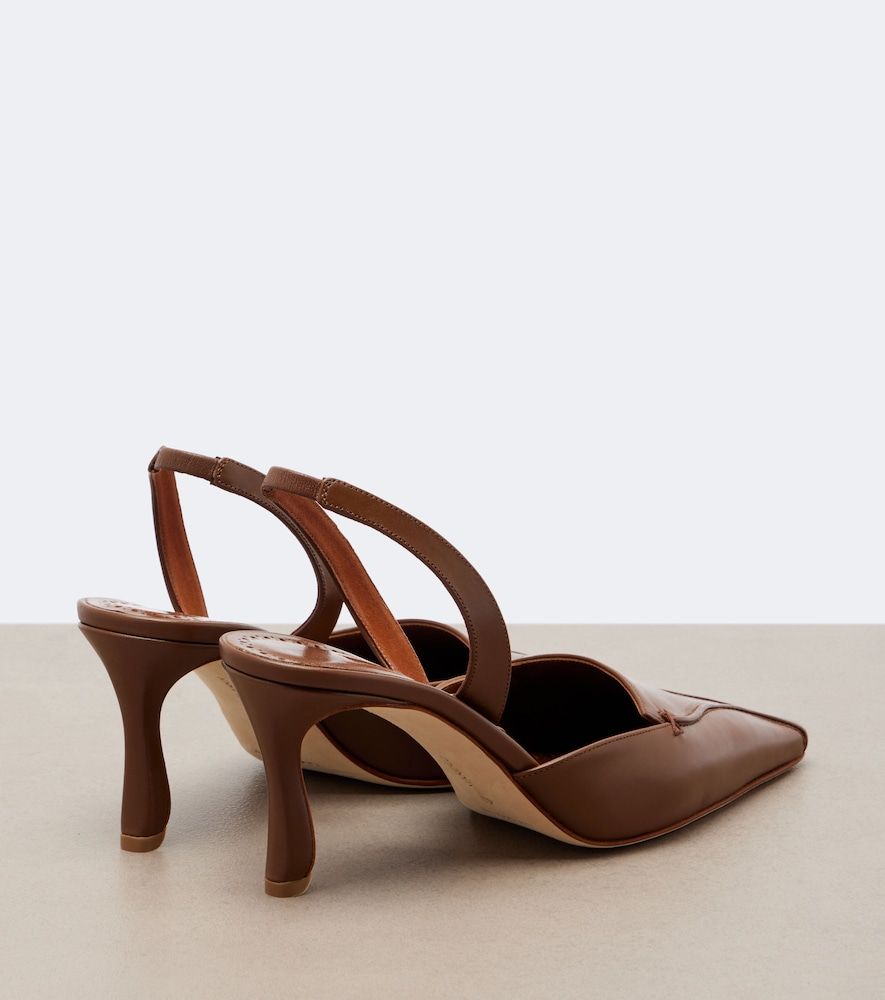 Slingback-Pumps Cleo aus Leder - Manolo Blahnik - Modalova