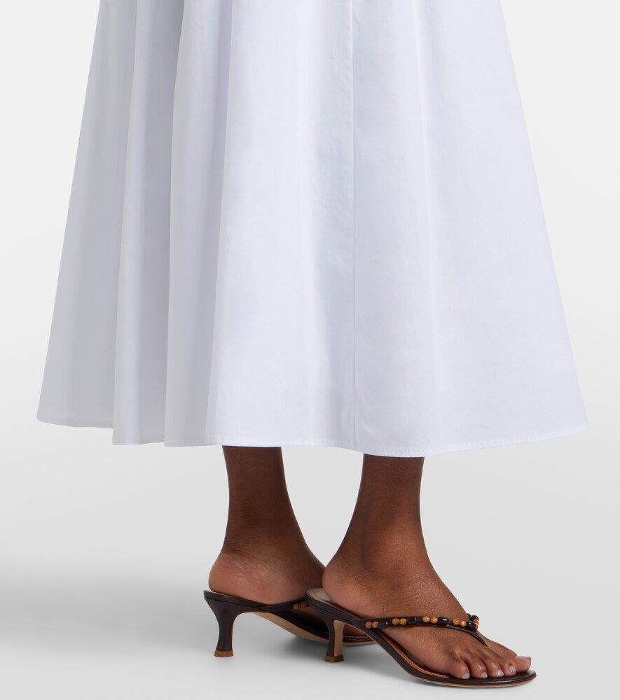 Vestido largo Margi de popelín de algodón - Staud - Modalova
