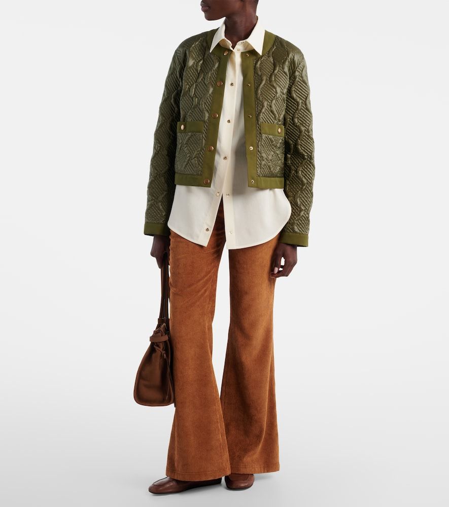 Moncler Pantalones flared de pana - Moncler - Modalova