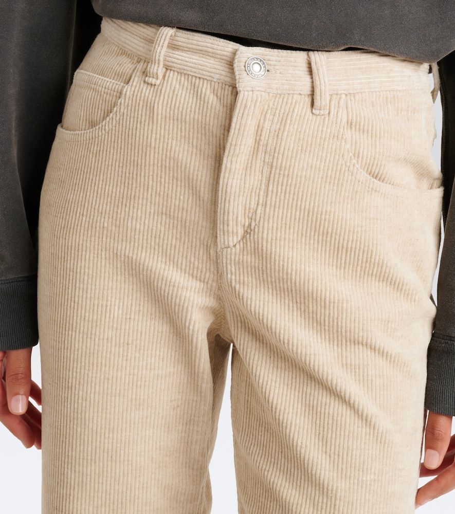 Pantalones rectos cropped Ruthie de pana - Marant Etoile - Modalova