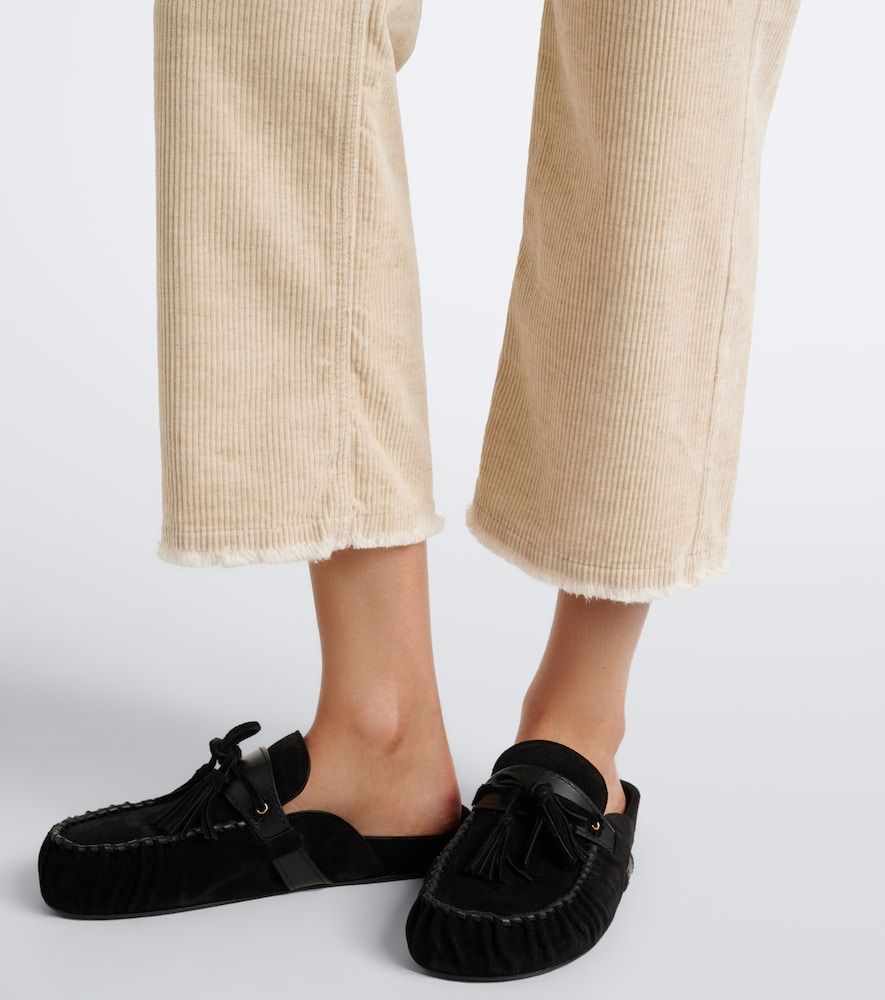 Pantalones rectos cropped Ruthie de pana - Marant Etoile - Modalova