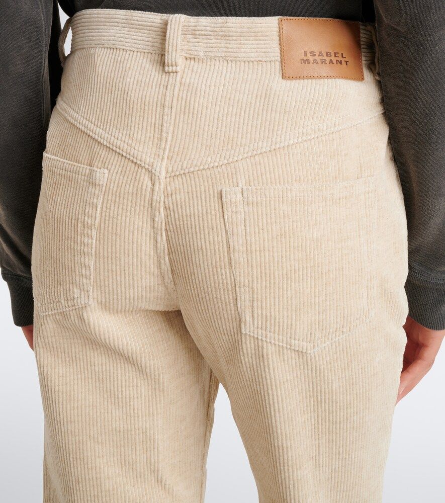 Pantalones rectos cropped Ruthie de pana - Marant Etoile - Modalova