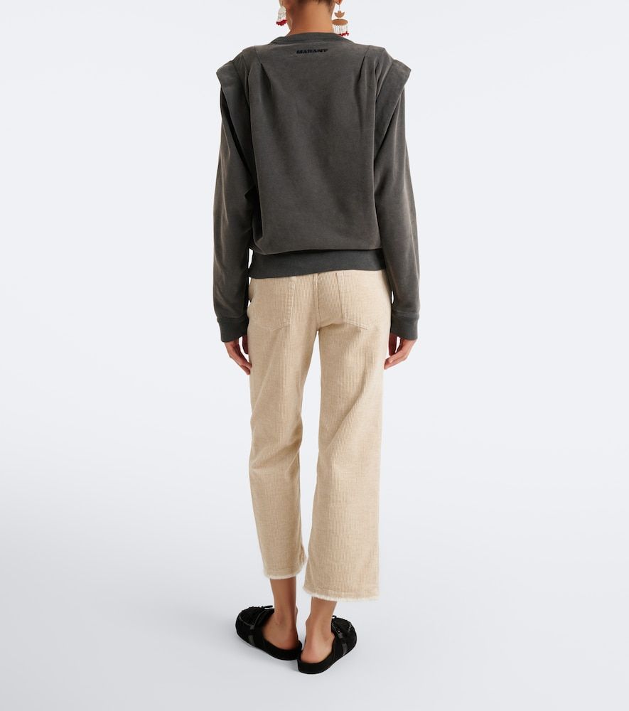 Pantalones rectos cropped Ruthie de pana - Marant Etoile - Modalova