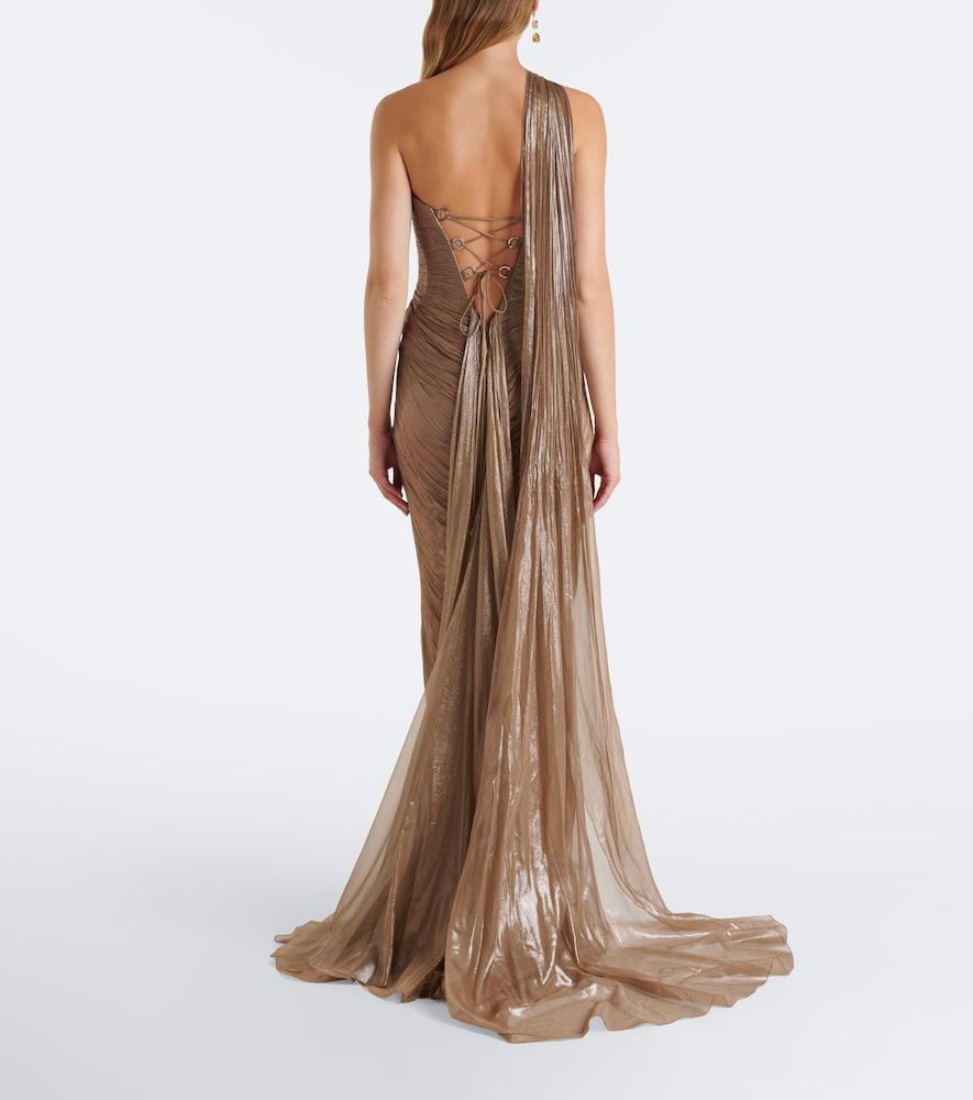 Vestido de fiesta bustier Morgan de seda - Maria Lucia Hohan - Modalova