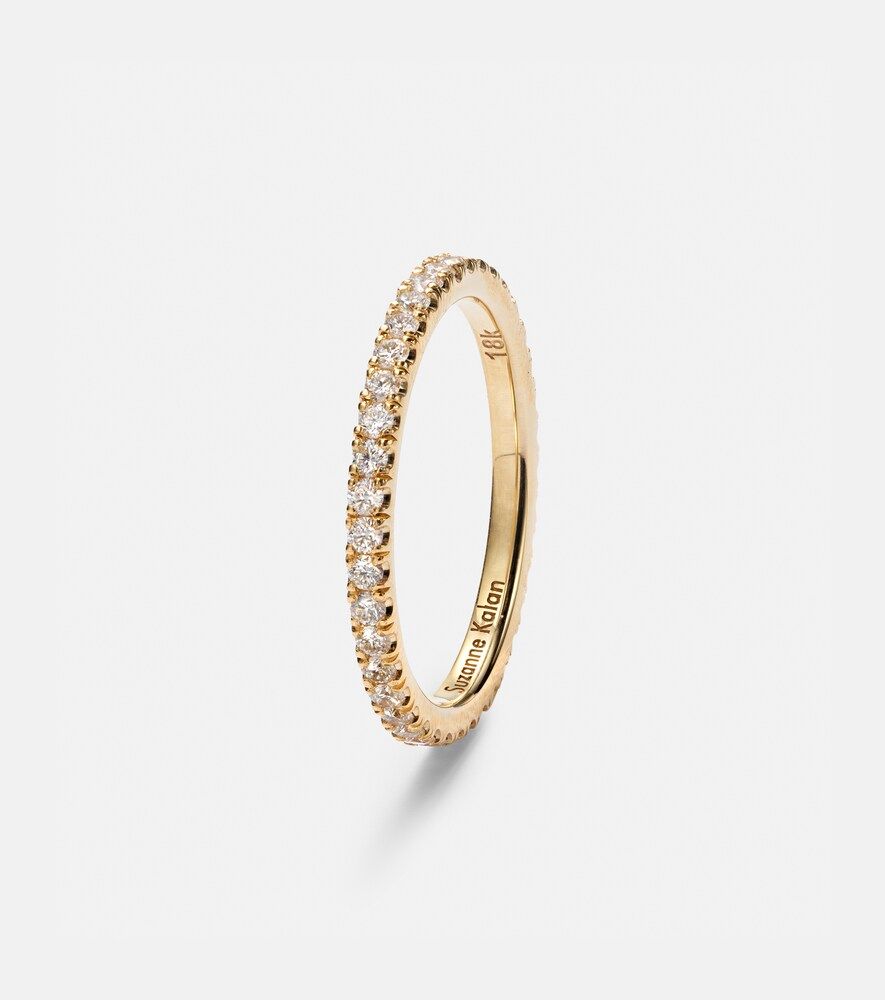 Set de anillos para smart ring Midi de oro de 18 ct con diamantes - Suzanne Kalan - Modalova