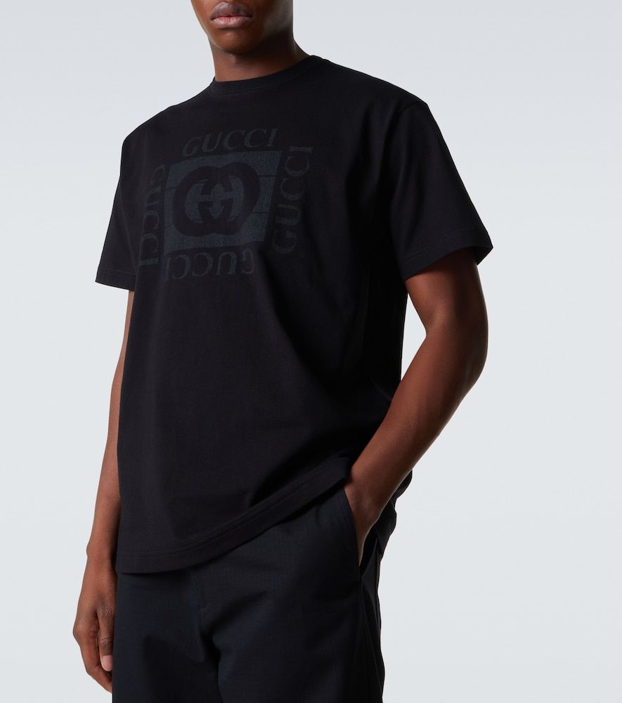 T-shirt in jersey di cotone Interlocking G - Gucci - Modalova