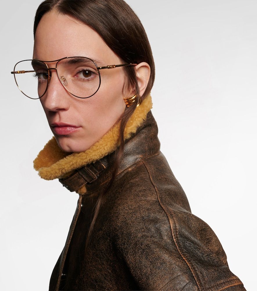 Fendi Fendigraphy aviator glasses - Fendi - Modalova