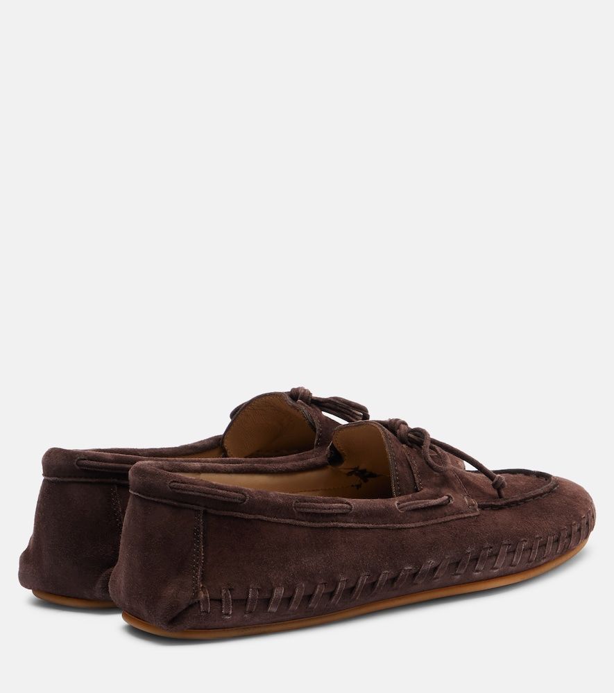 Le Monde Béryl Mocassini Driver in suede con ricamo - Le Monde Beryl - Modalova