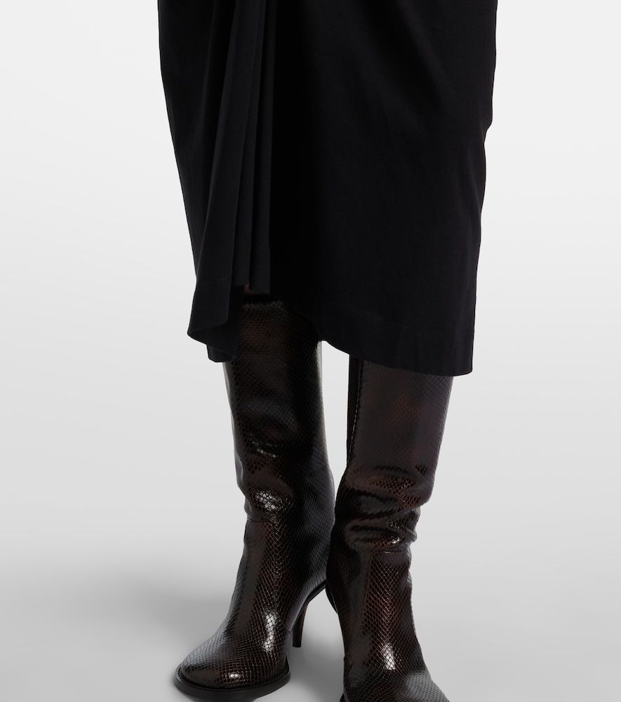 Gonna midi in cotone arricciato - Dries Van Noten - Modalova