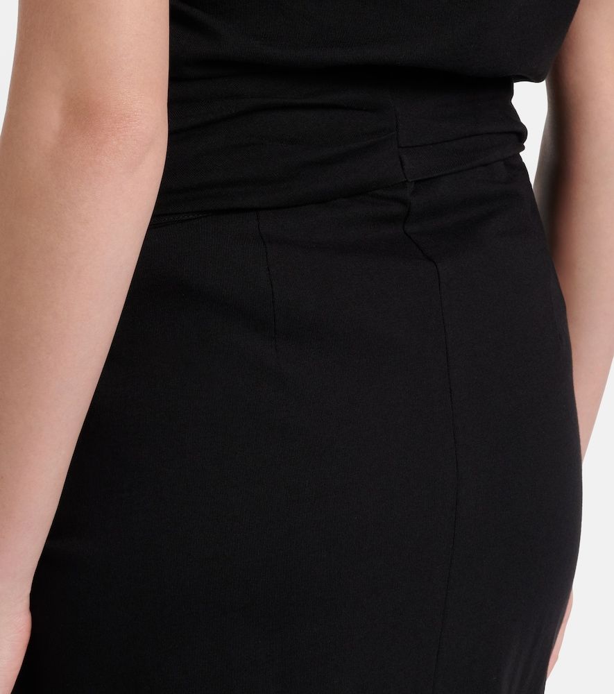 Falda midi de algodón fruncida - Dries Van Noten - Modalova