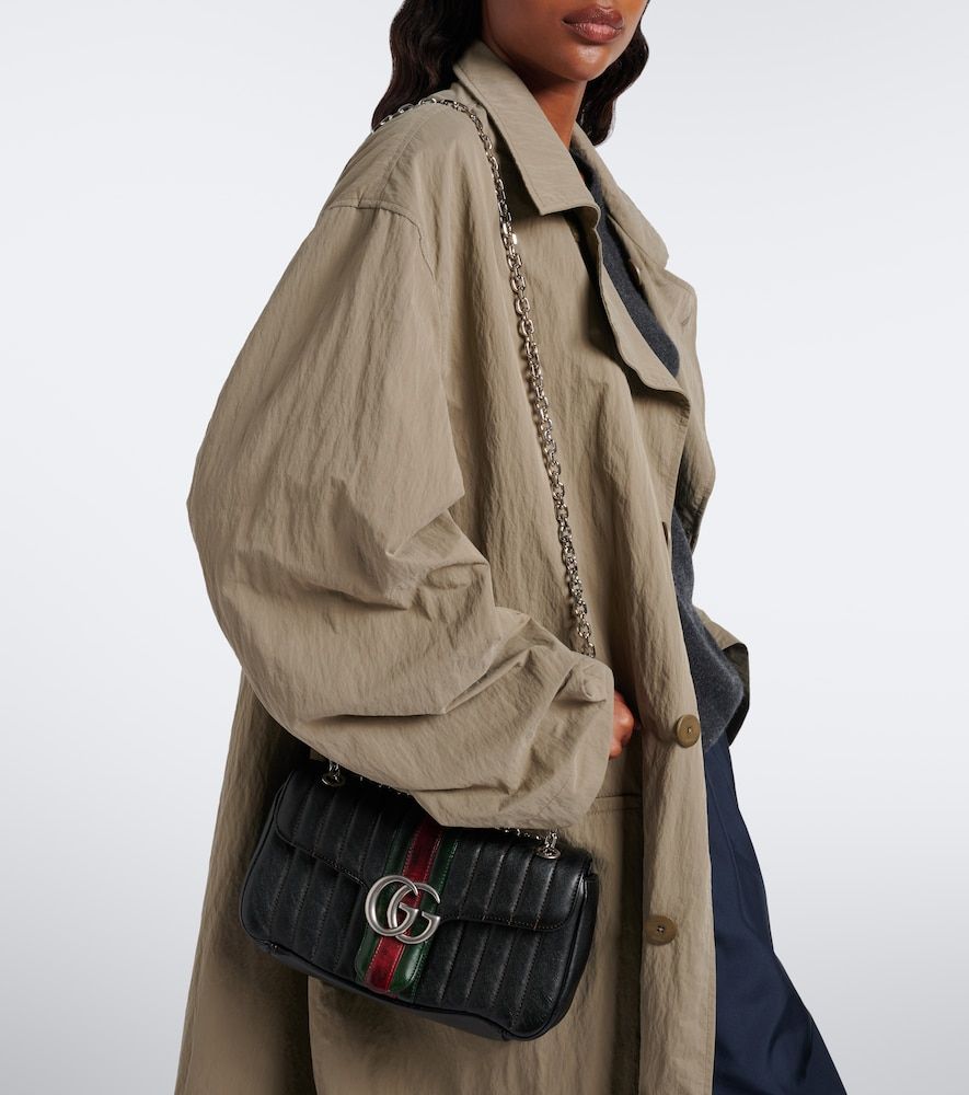 GG Marmont Small leather shoulder bag - Gucci - Modalova