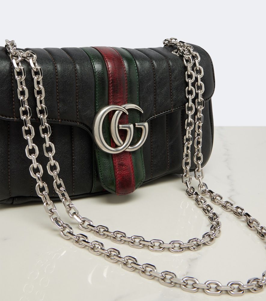 GG Marmont Small leather shoulder bag - Gucci - Modalova