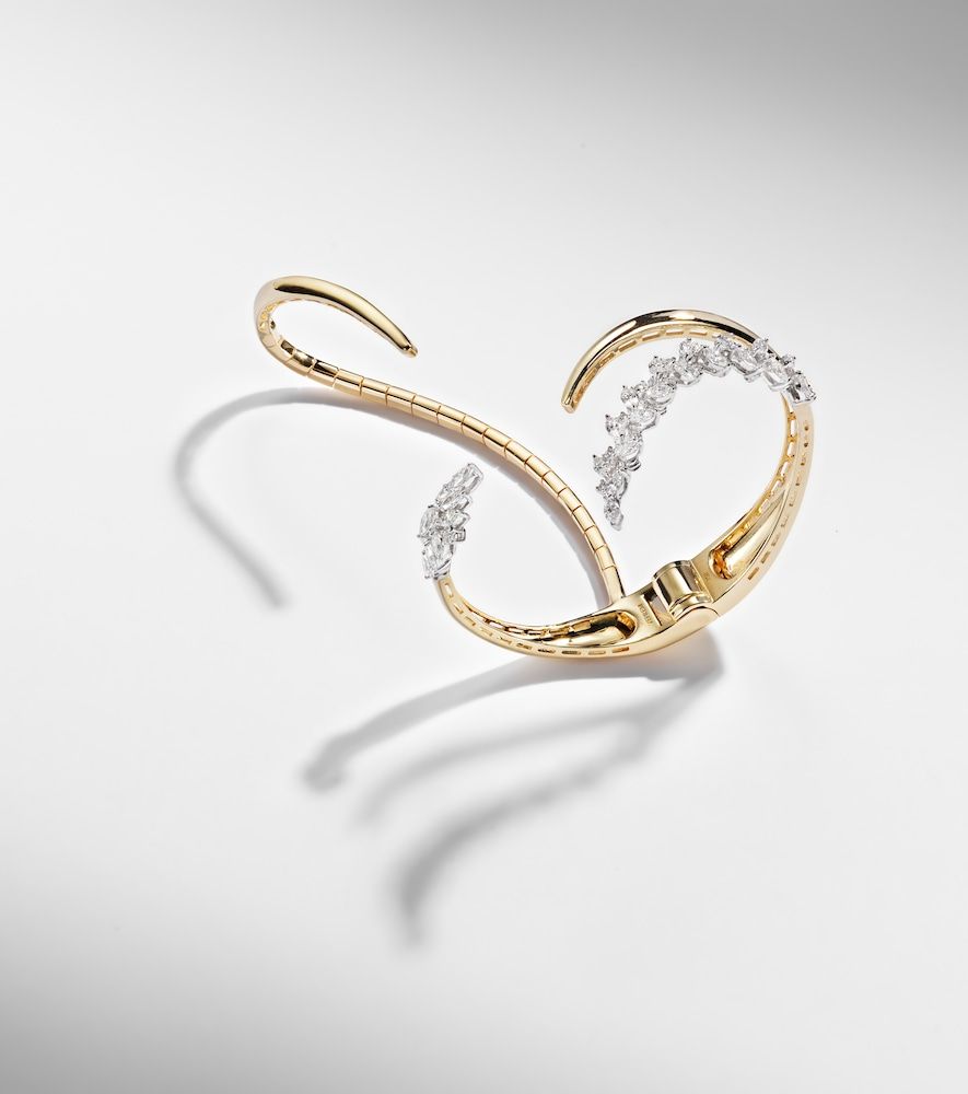 Pulsera Golden Strada de oro de 18 ct con diamantes - Yeprem - Modalova