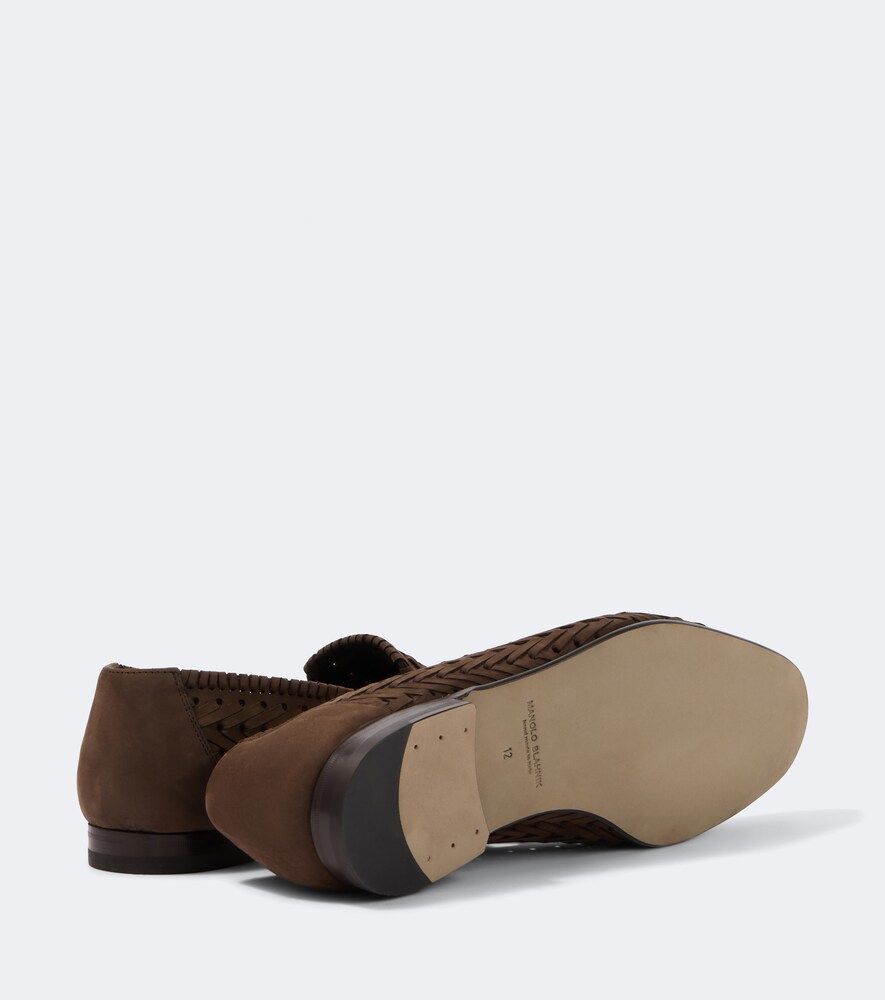 Loafers Mario aus Veloursleder - Manolo Blahnik - Modalova