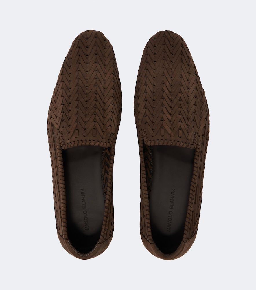 Loafers Mario aus Veloursleder - Manolo Blahnik - Modalova