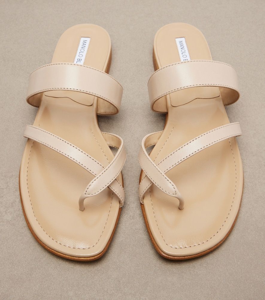 Sandalen Susa aus Leder - Manolo Blahnik - Modalova