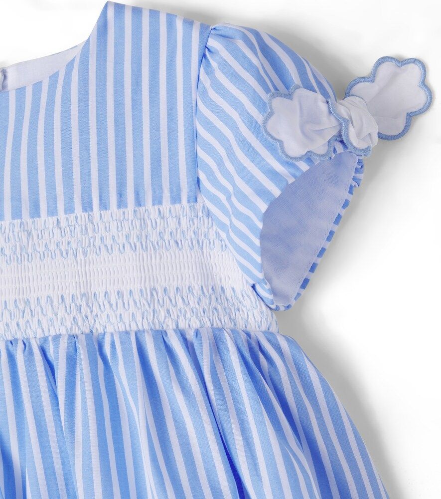 Bebé - vestido de popelín de algodón a rayas - Patachou - Modalova