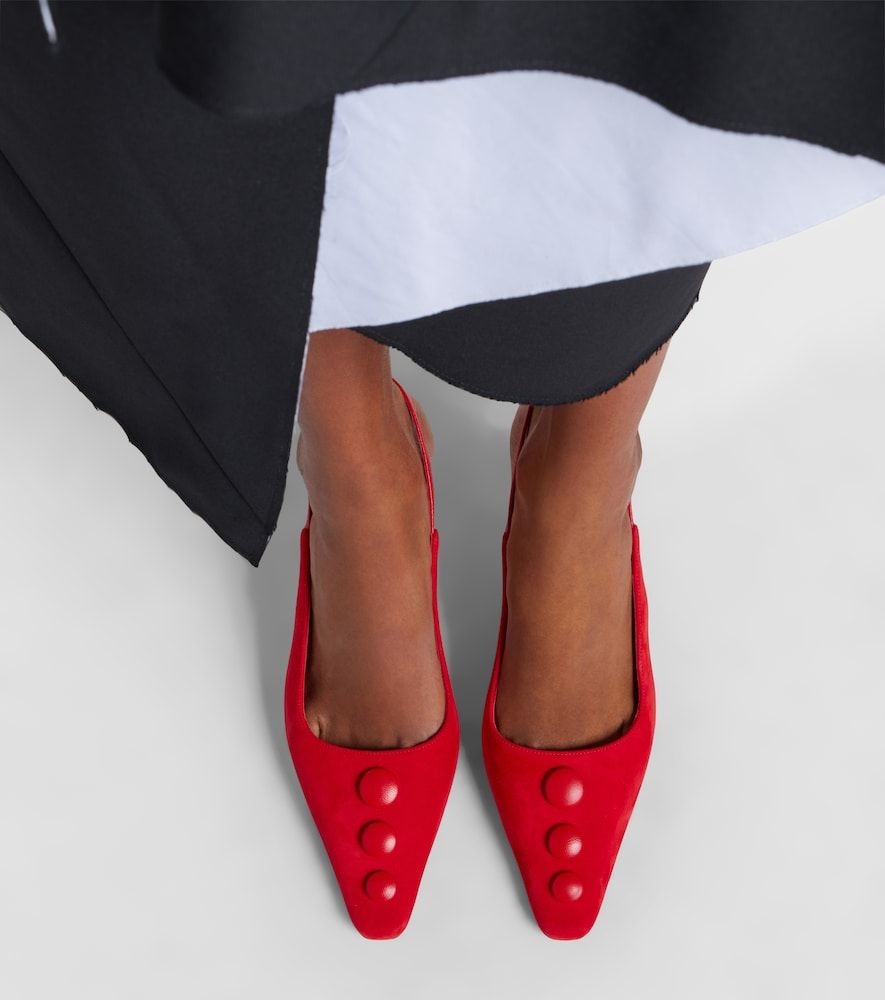 Slingback-Pumps Alexa aus Veloursleder - Manolo Blahnik - Modalova