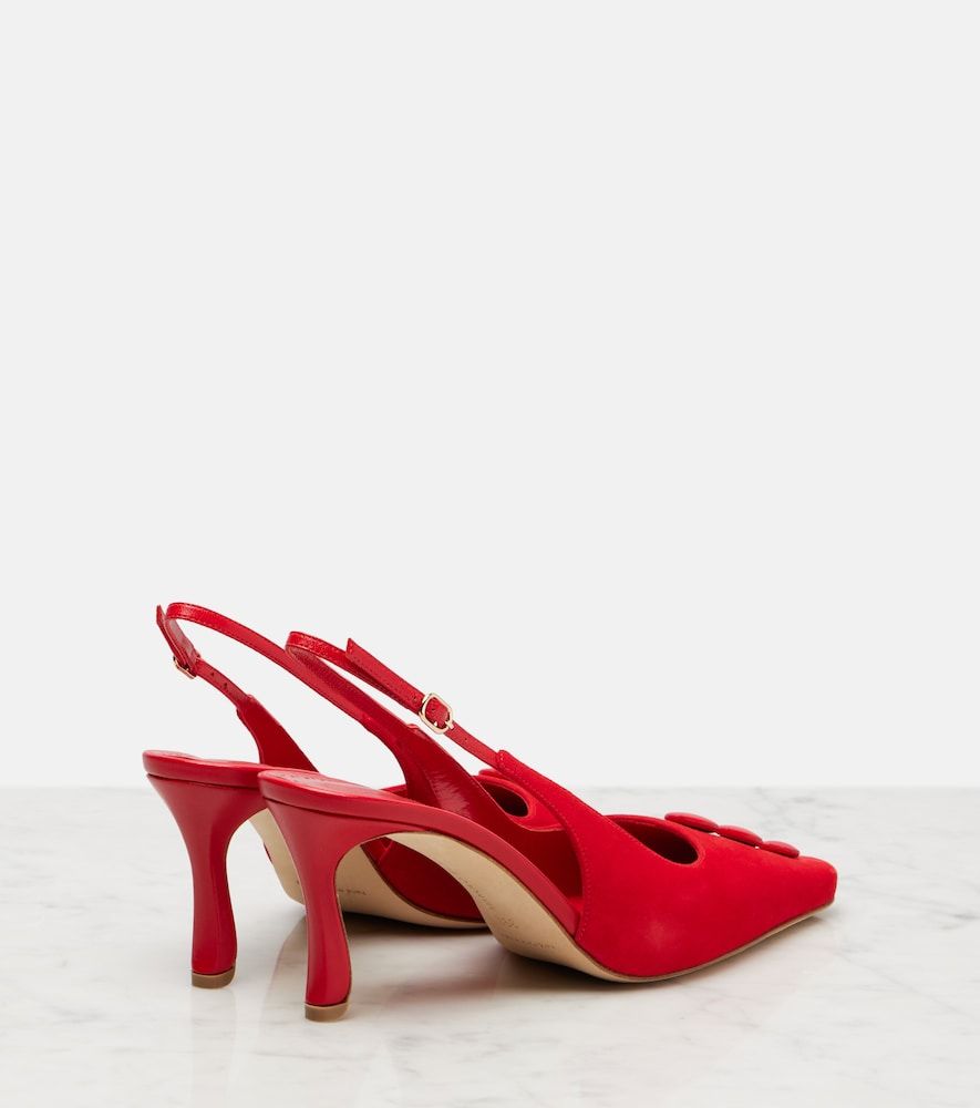 Slingback-Pumps Alexa aus Veloursleder - Manolo Blahnik - Modalova