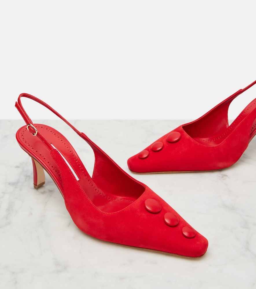 Slingback-Pumps Alexa aus Veloursleder - Manolo Blahnik - Modalova