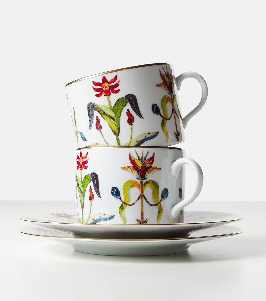 Set de 2 tazas de té y platillos Grand Tour - L'Objet - Modalova