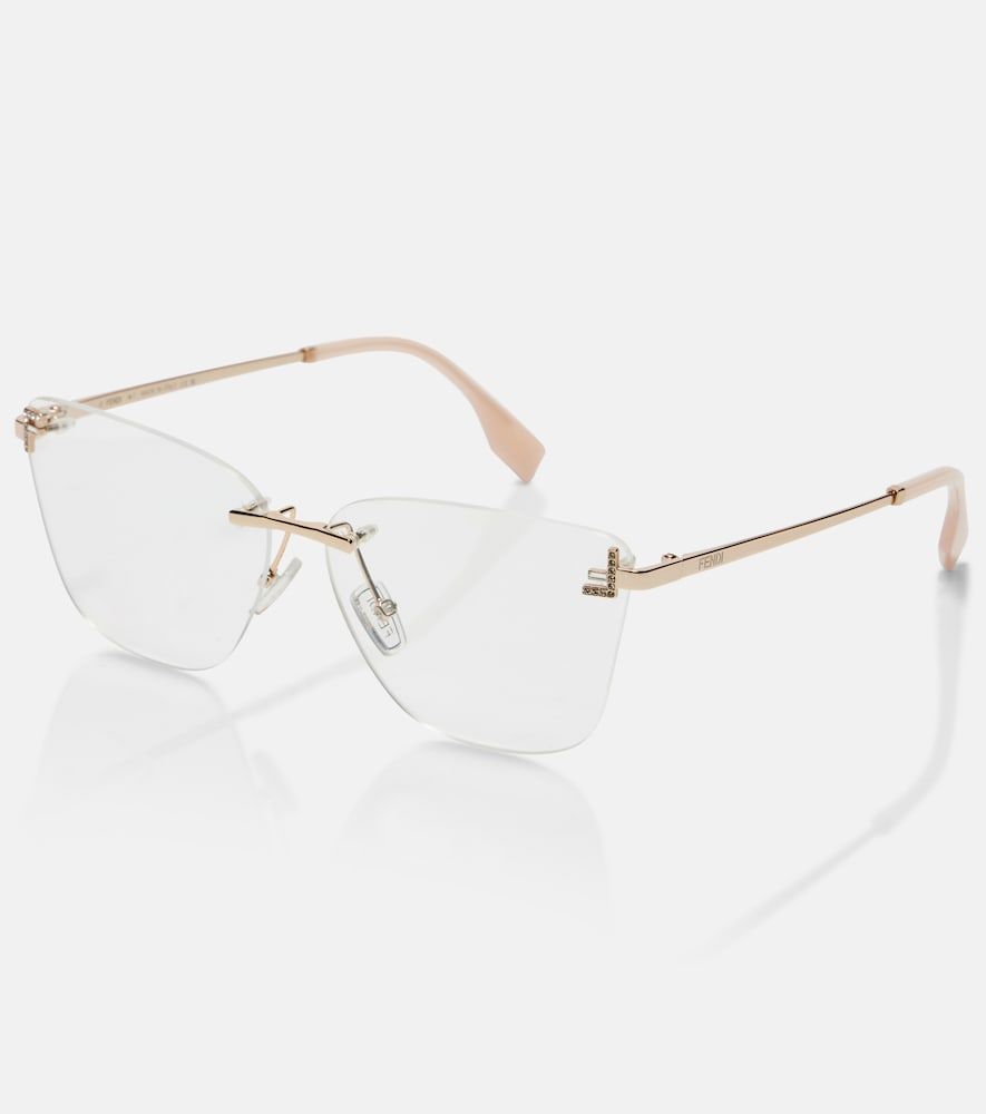 First Crystal square glasses - Fendi - Modalova