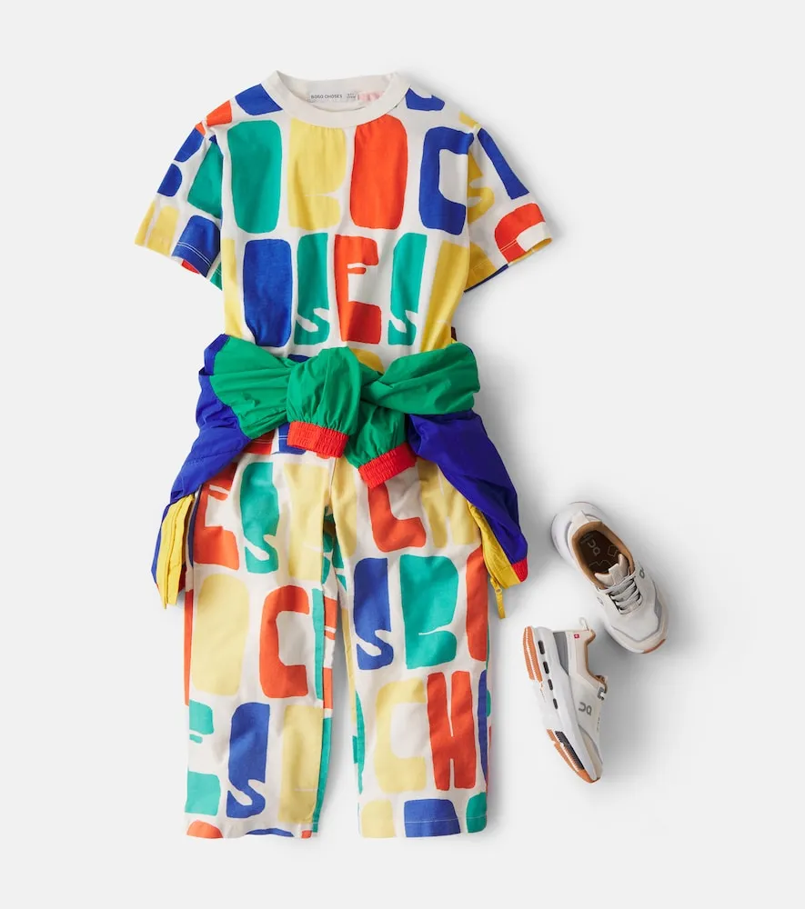 Pantalones de algodón estampados con logo - Bobo Choses - Modalova