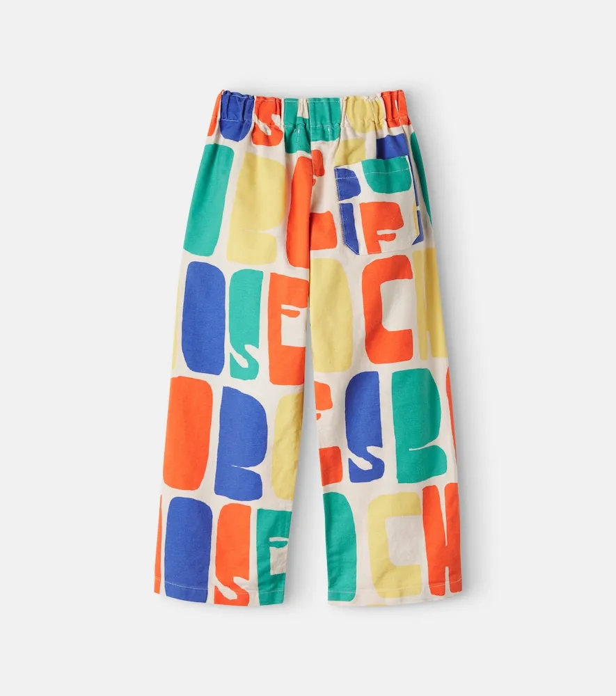 Pantalones de algodón estampados con logo - Bobo Choses - Modalova