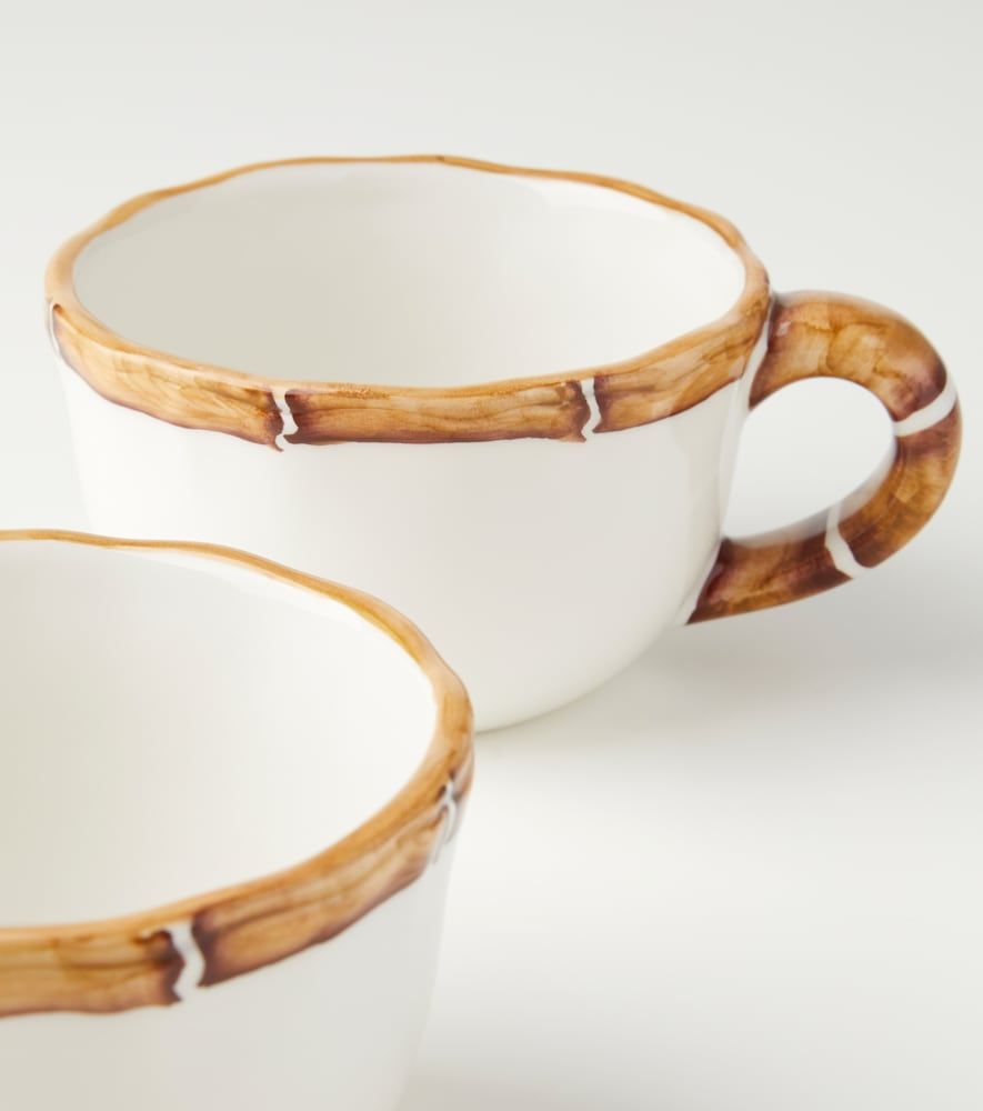 Set de 2 tazas de capuchino Bamboo - Les-Ottomans - Modalova